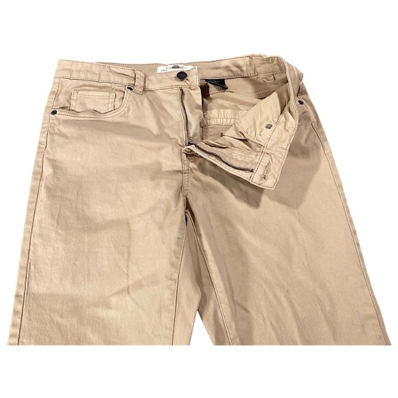 LOGG HM Jeans Womens 10 Tan Beige Straight Classic Everyday Boho Chic Minimalist - Picture 16 of 16